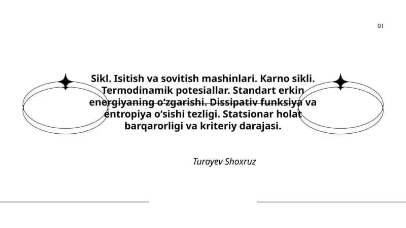 Sikl. Isitish va sovitish mashinlari