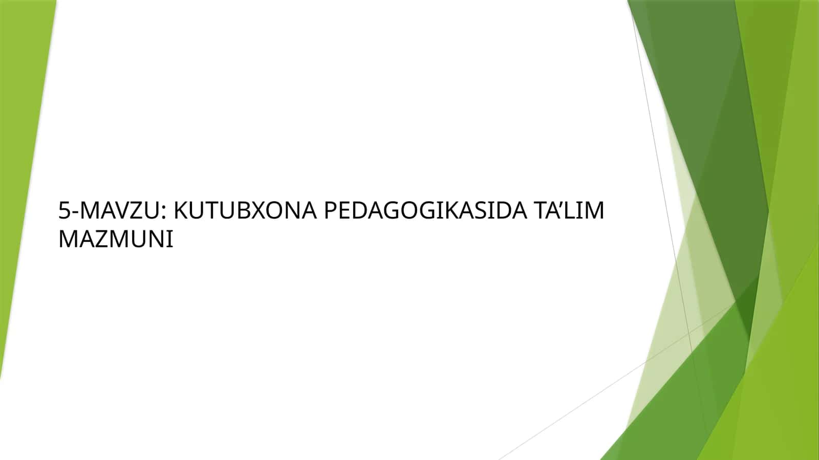 kutubxona pedagogika