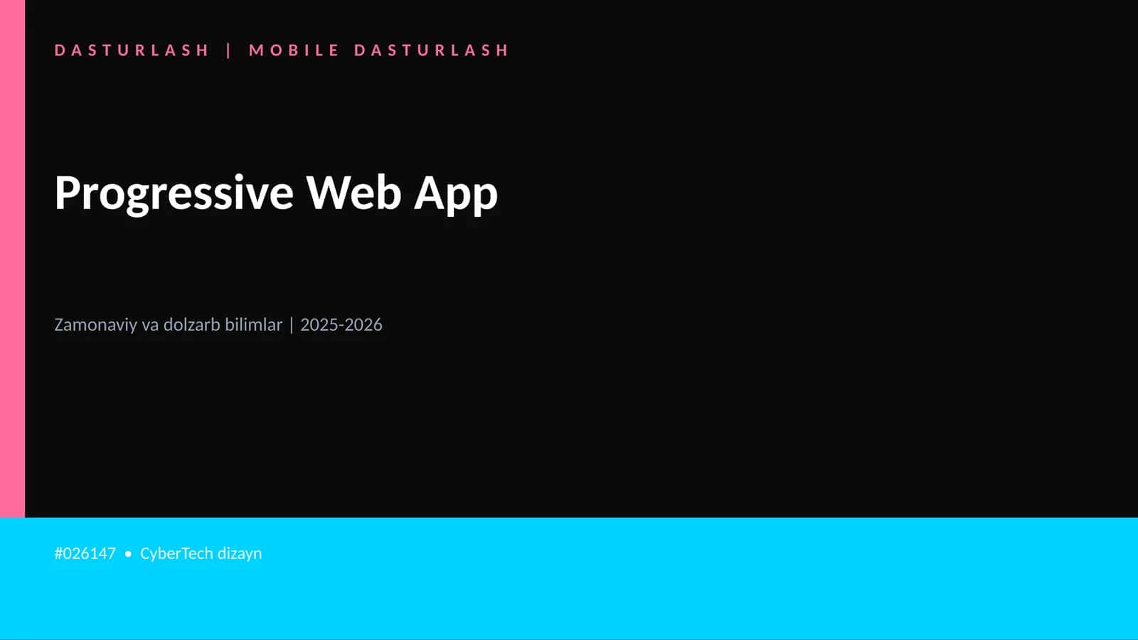 Progressive Web App