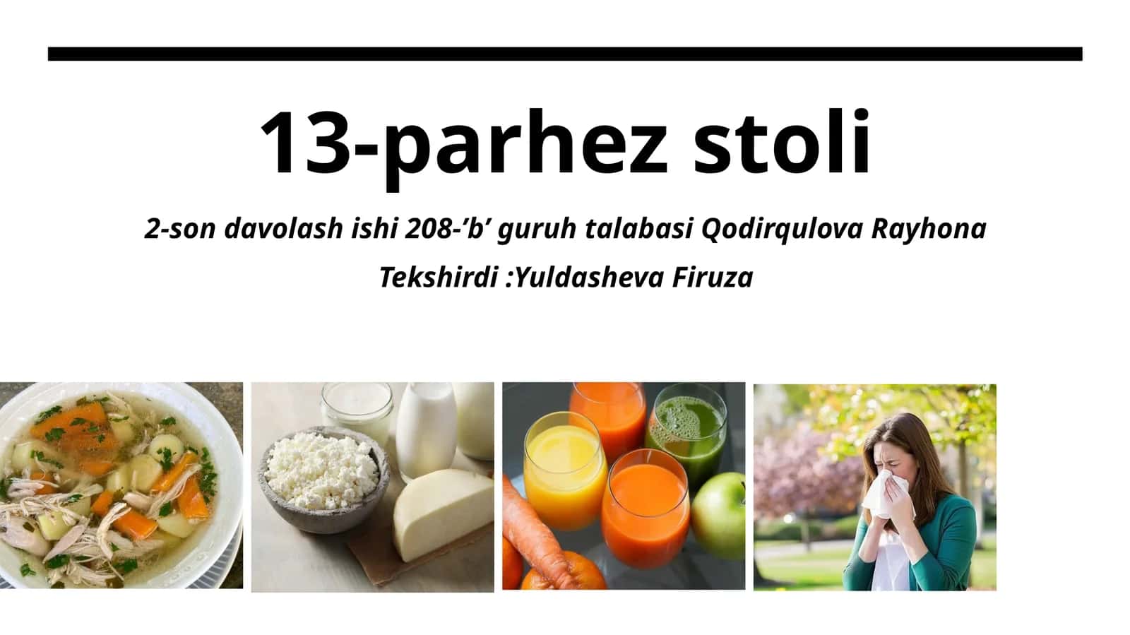 13-parhez stoli