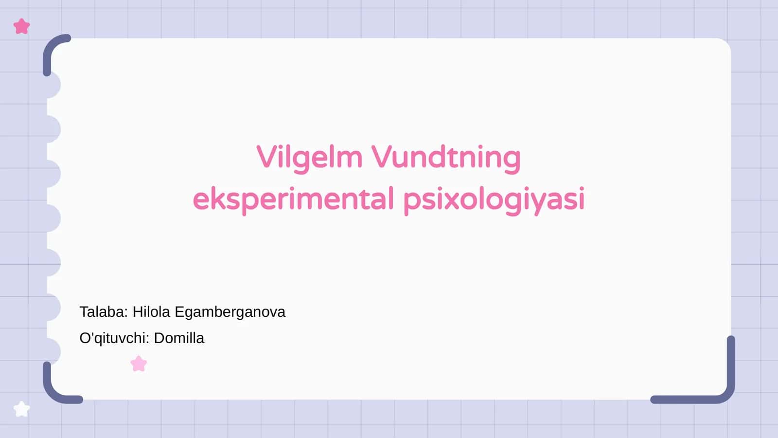 Vilgelm Vundtning eksperimental psixologiyasi