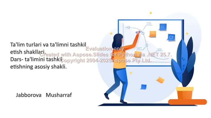 Ta'lim turlari va ta'limni tashkil etish shakllari