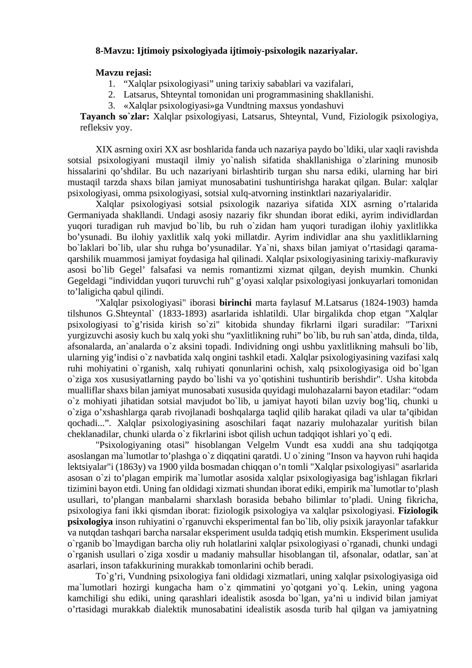Ijtimoiy psixologiyada ijtimoiy-psixologik nazariyalar