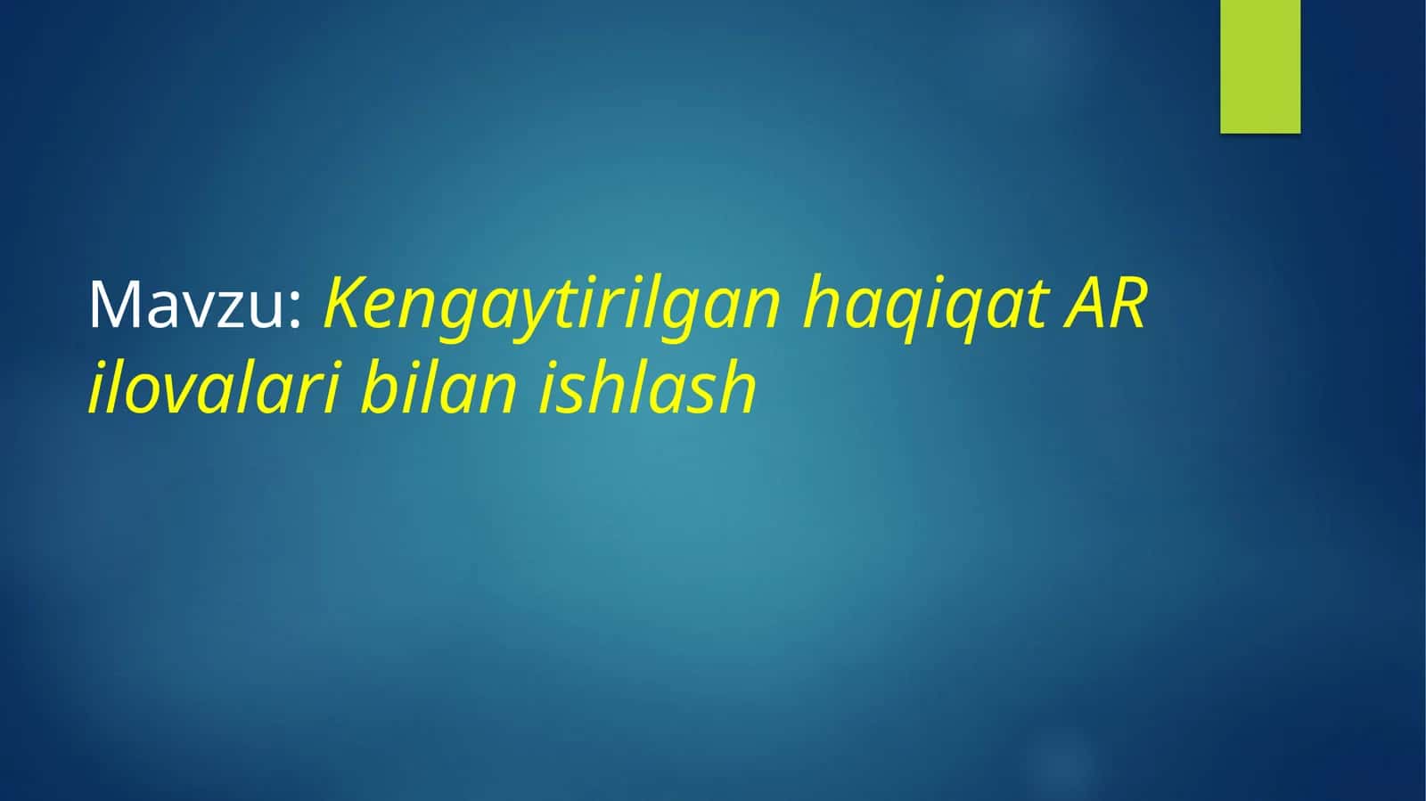 Kengaytirilgan Haqiqat (AR)