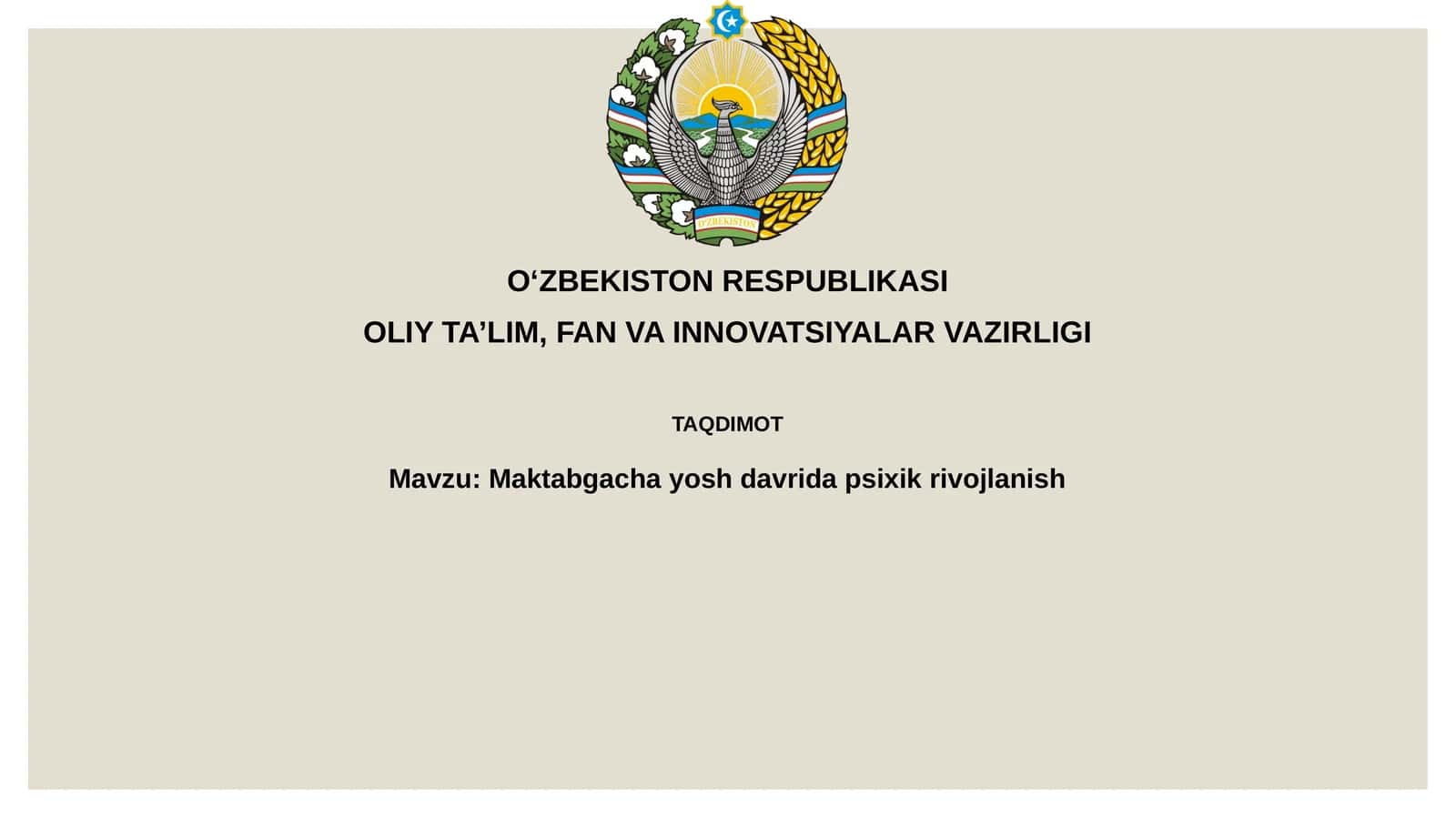 Maktabgachayoshdavridapsixikrivojlanish