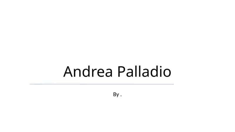 Andrea Palladio