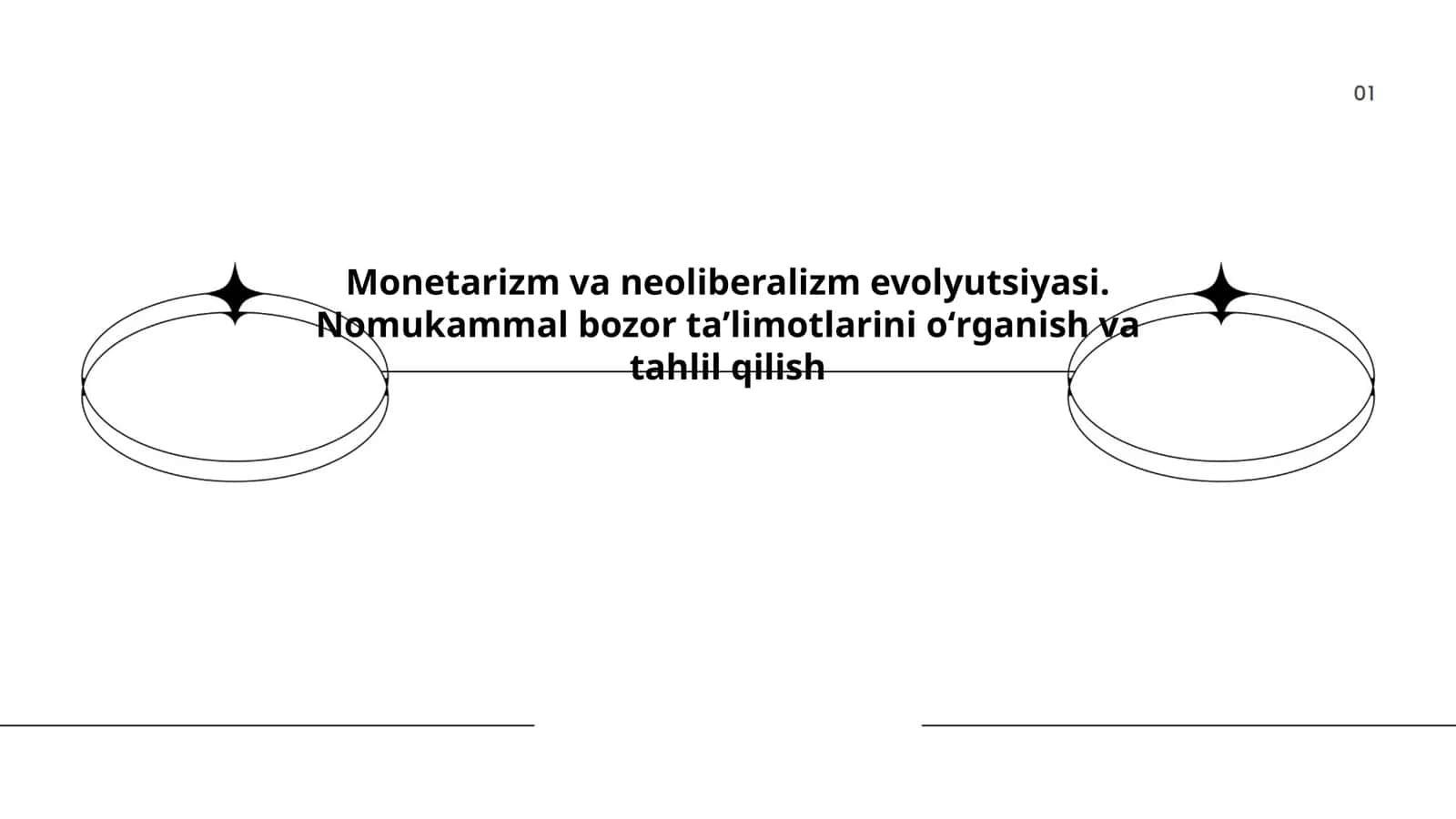 Monetarizm va neoliberalizm evolyutsiyasi. Nomukammal bozor taʼlimotlarini oʻrganish va tahlil qilish