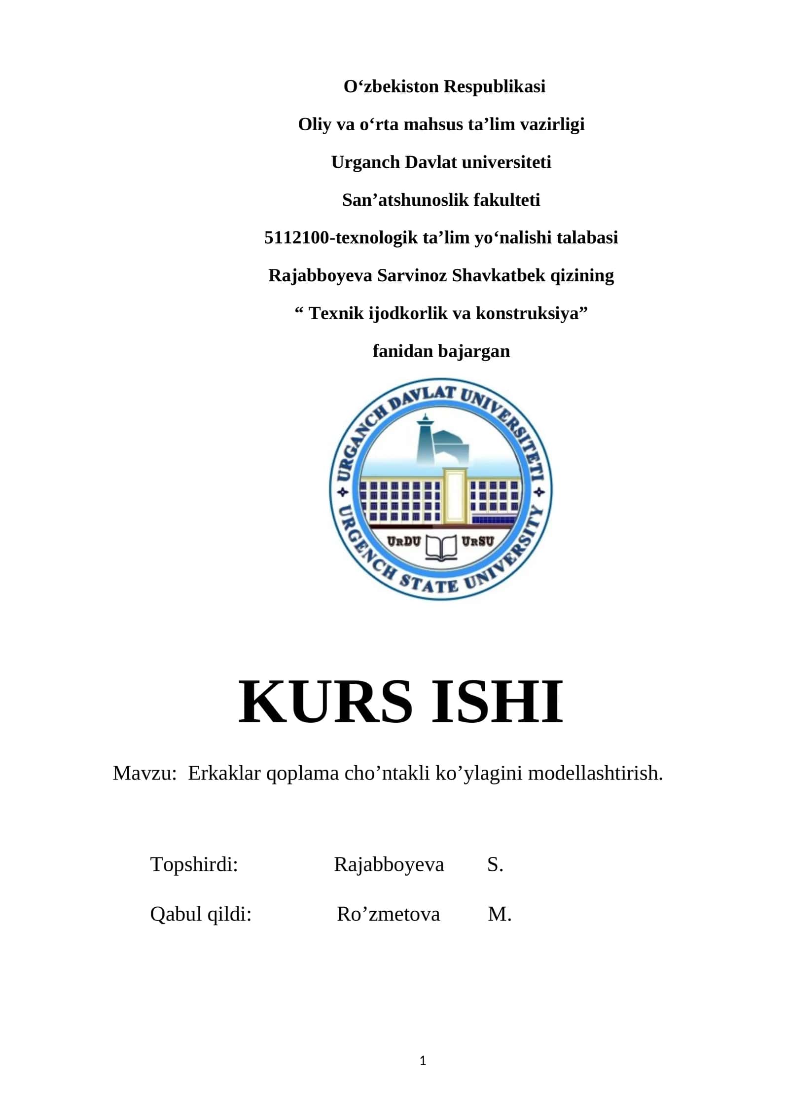 Erkaklar qoplama cho’ntakli ko’ylagini modellashtirish