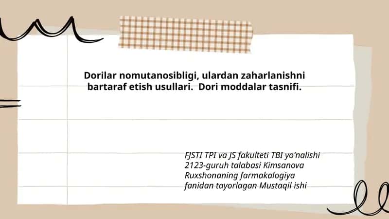 Dorilar nomutanosibligi, ulardan zaharlanishni bartaraf etish usullari