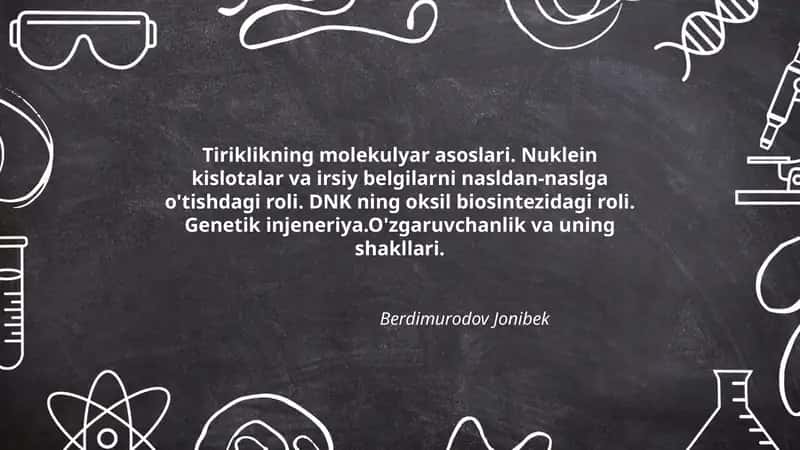 Tiriklikning molekulyar asoslari
