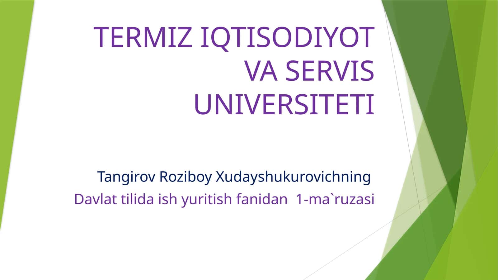Davlattilidaishyuritishfanidan1-ma`ruzasi