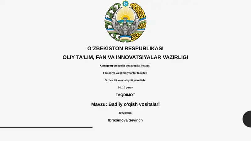 Badiiy oʻqish vositalari