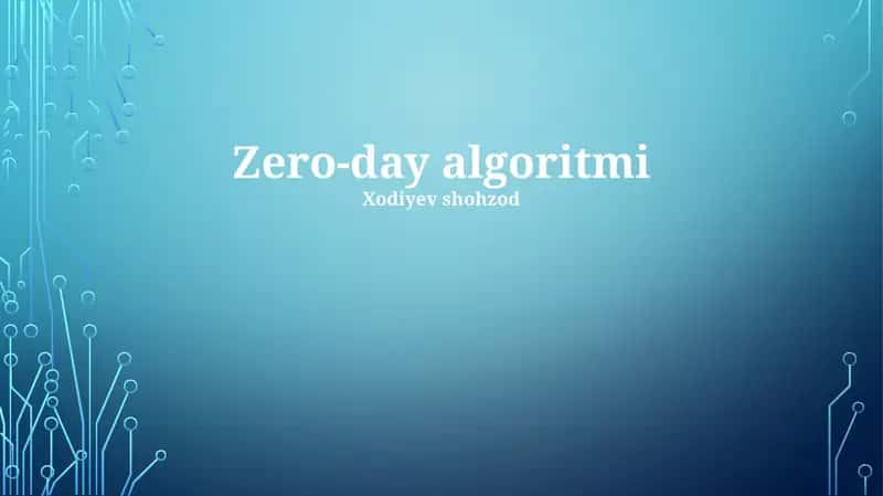Zero-day algoritmi