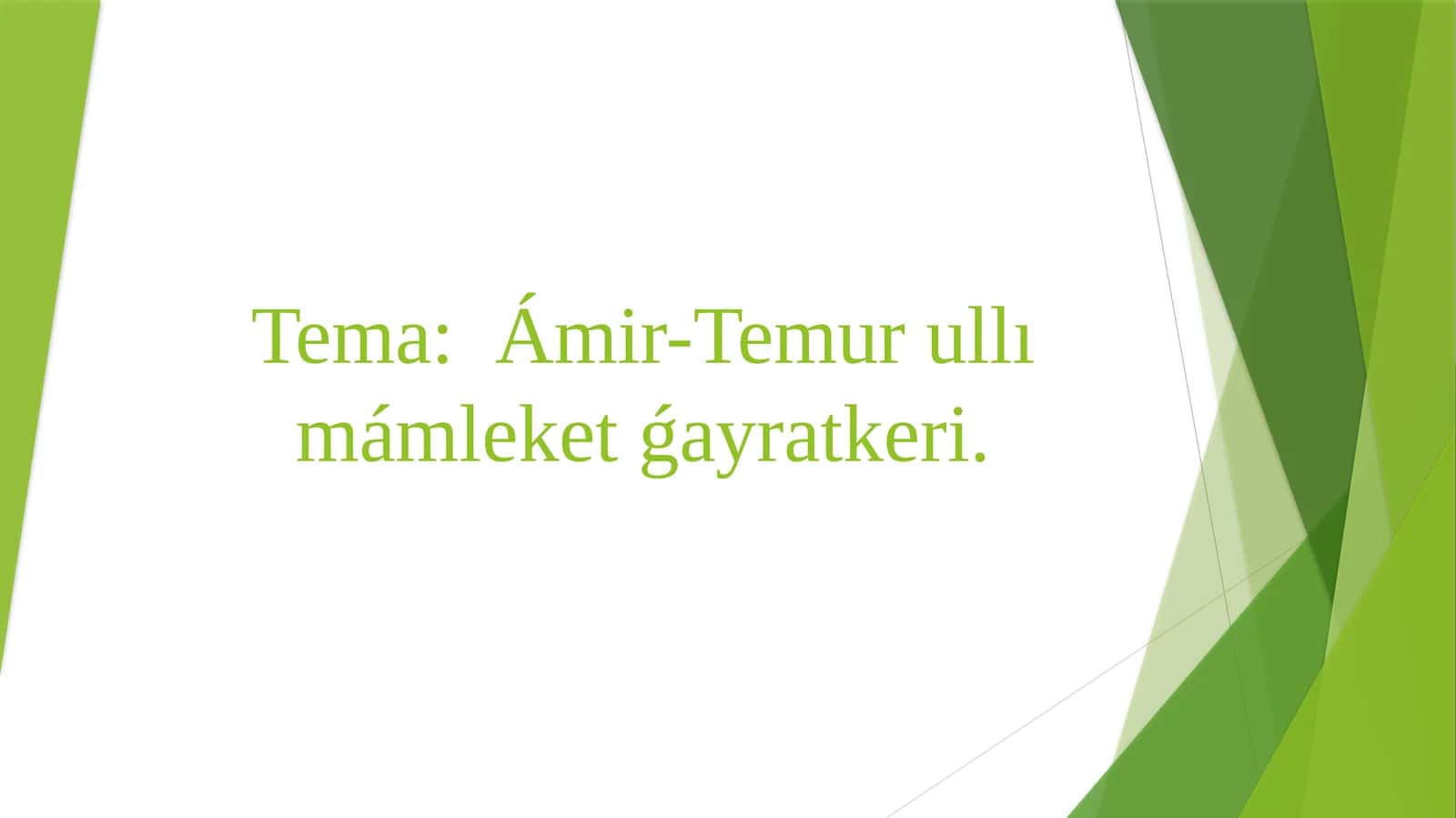 Ámir-Temur ullı mámleket ǵayratkeri