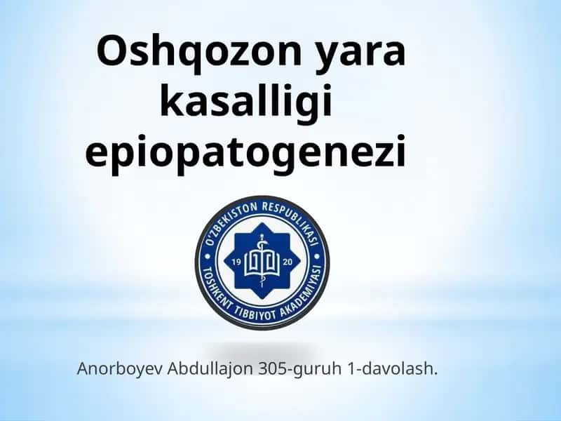 Oshqozonyarakasalligiepiopatogenezi