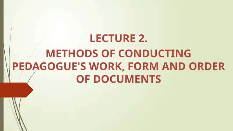 Pedagogical Documents