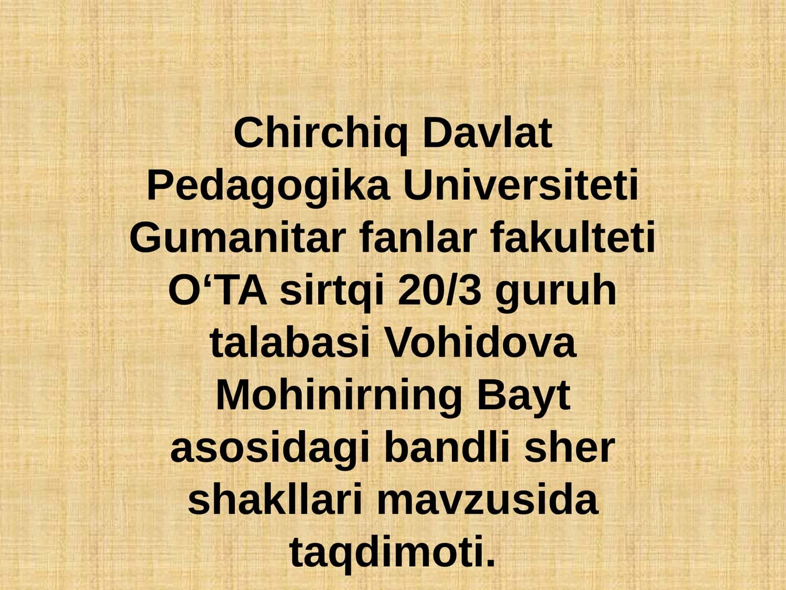 Baytasosidagi bandli she’r shakllari