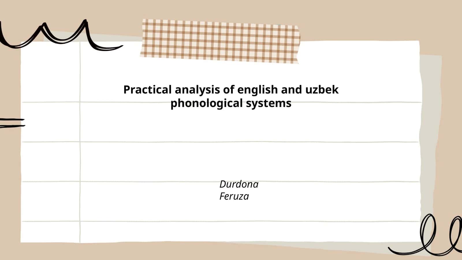Practical analysis of english and uzbek phonological systems
