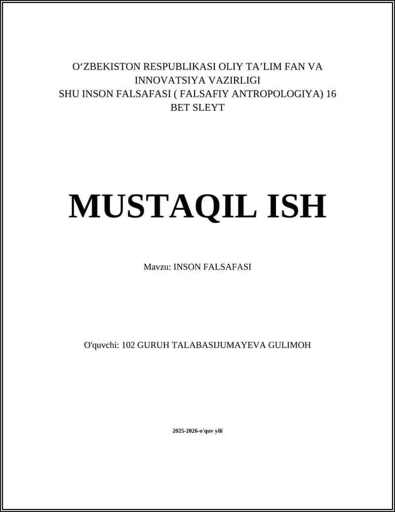 INSON FALSAFASI