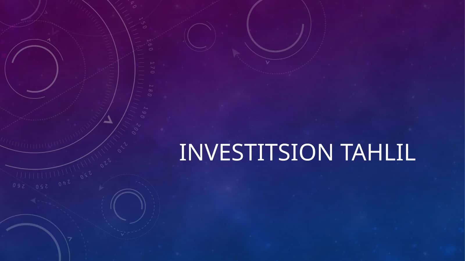 Investitsion tahlil