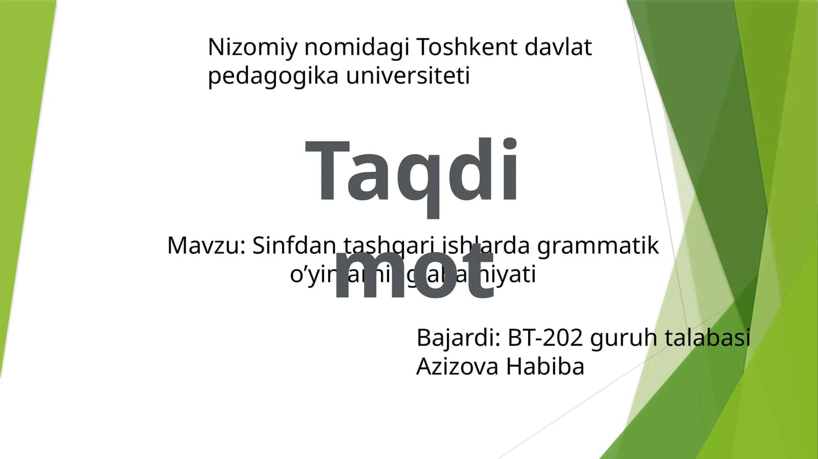 Sinfdantashqariishlardagrammatiko’yinlarningahamiyati