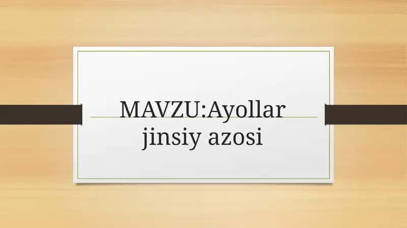 Ayollarjinsiyazosi