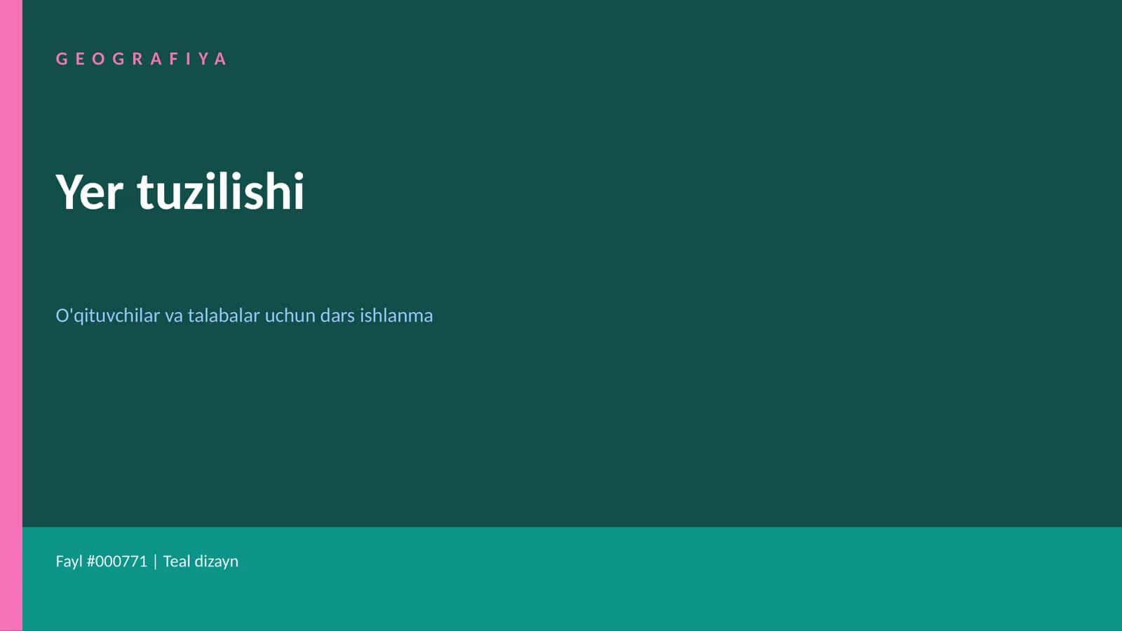 Yer tuzilishi