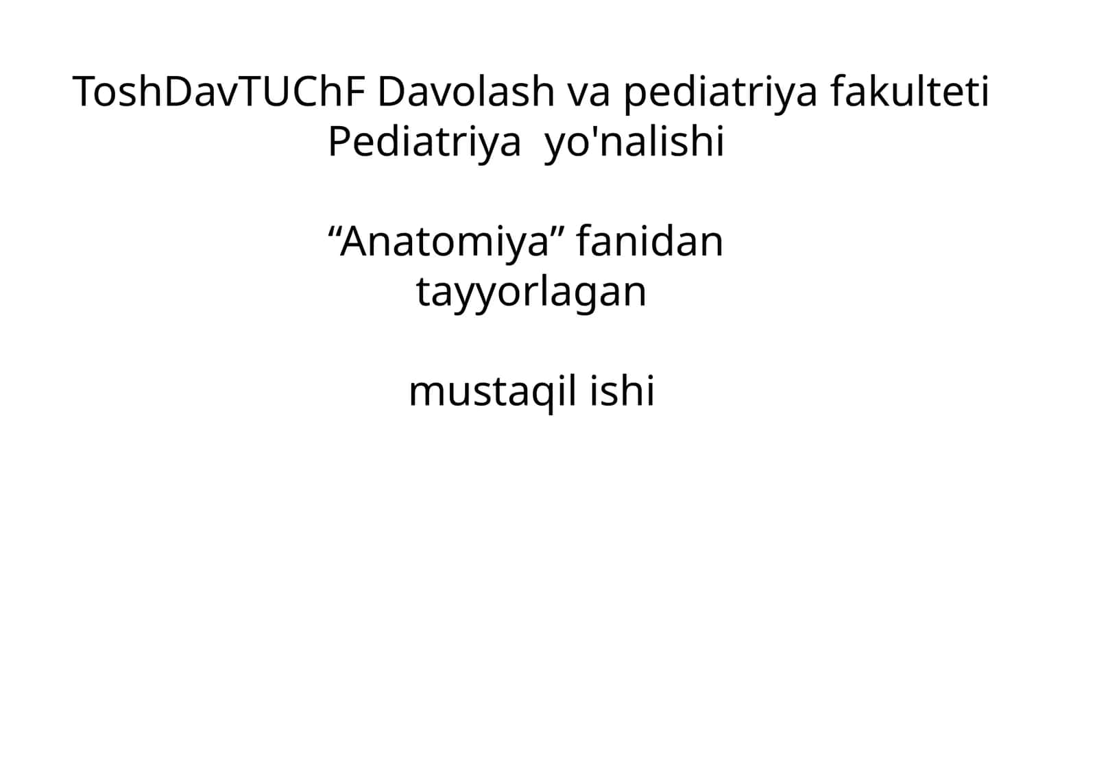 Nafas olish jarayoni. Nafas a'zolarining rentgenanatomiyasi rivojlanish nuqsonlari.