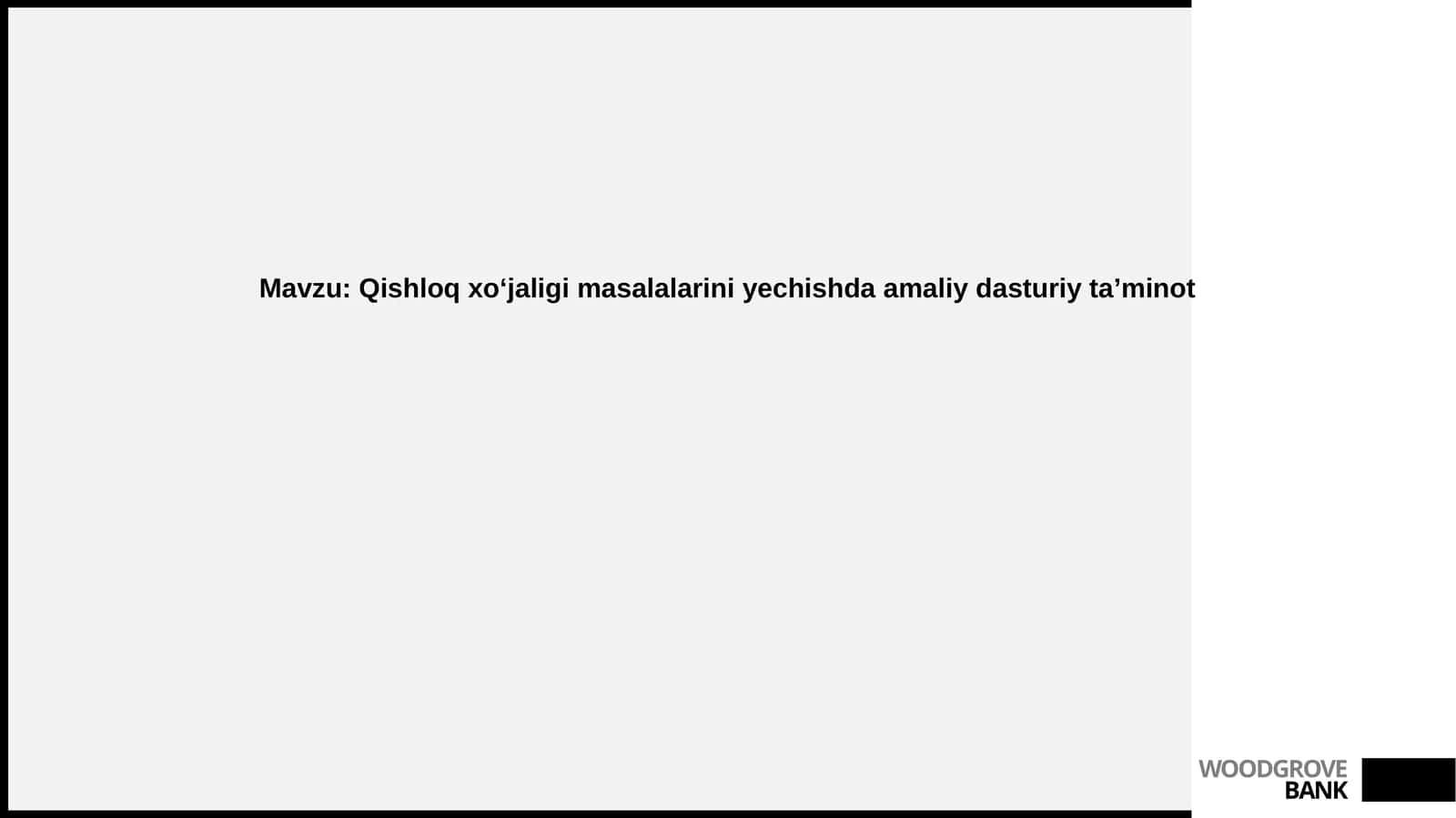 Qishloqxoʻjaligimasalalariniyechishdaamaliydasturiytaʼminot