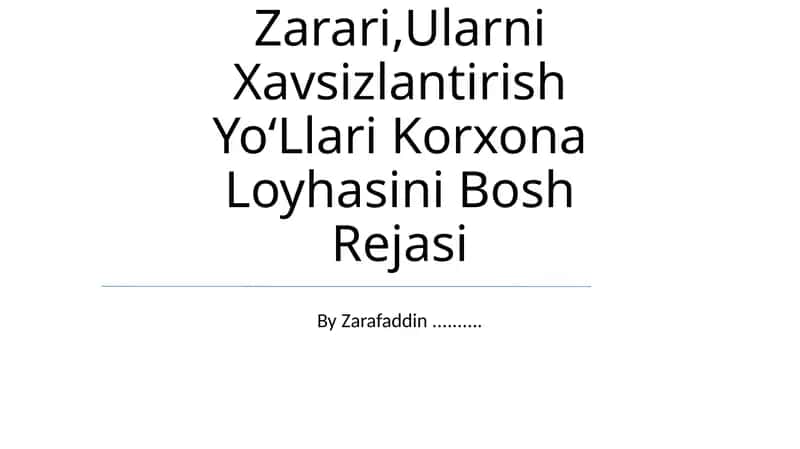 Sinetik Oziq-Ovqat Mahsulotlari va Qadoqlash Oʻrash Materiallari Zarari