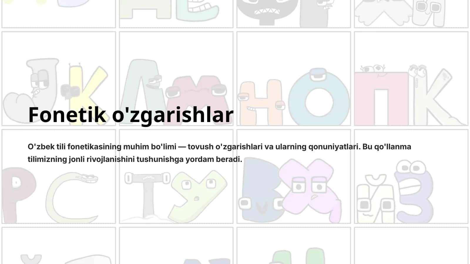 Fonetik o'zgarishlar