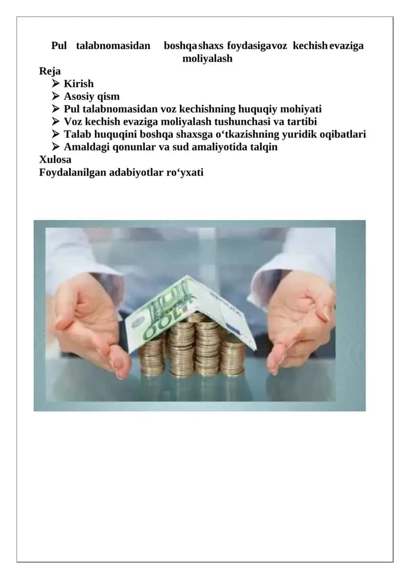 Pul talabnomasi