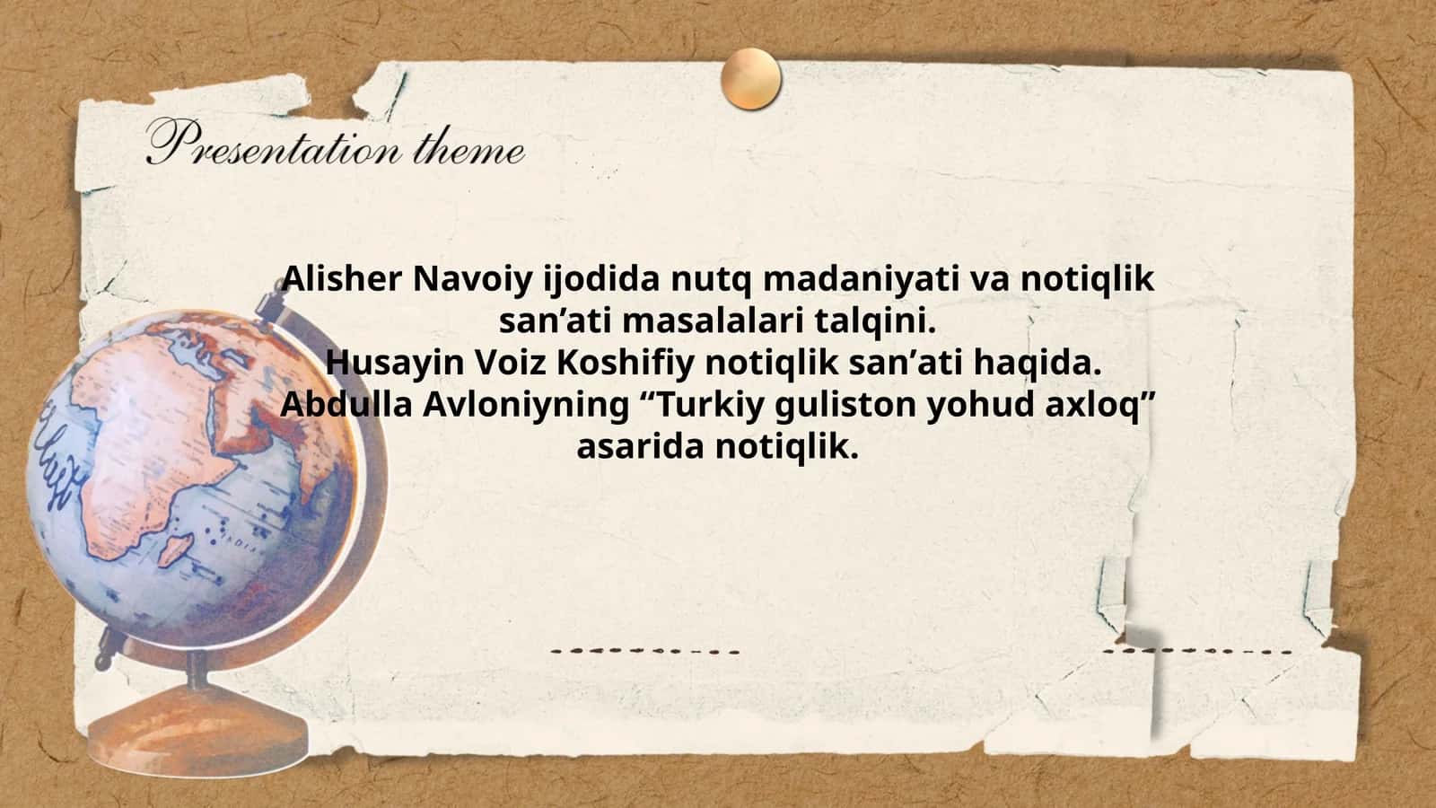Husayn Vaiz Koshifiy notiq san'ati haqida