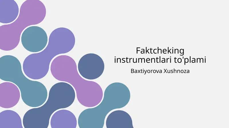 Faktcheking instrumentlari to'plami