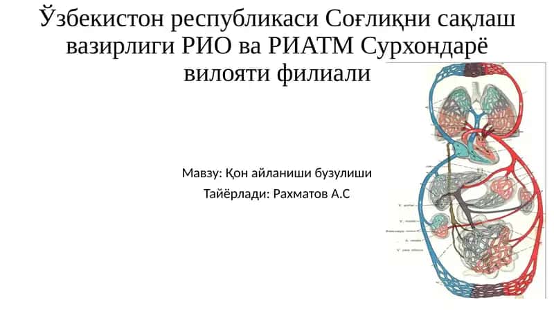 Қон айланиши бузулиши