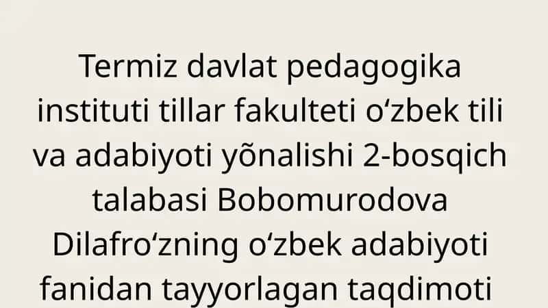 Ahmad Yassaviy va Ahmad Yugnakiy hayoti va ijodining manbalari