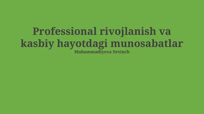 Mentorlik va murabbiylik