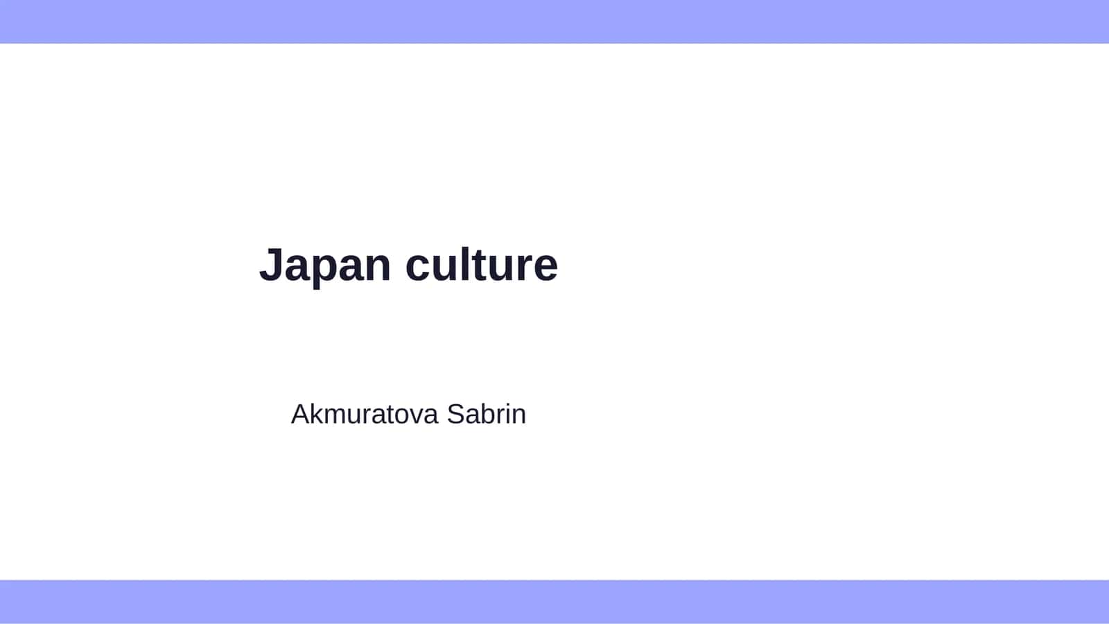 Japan culture