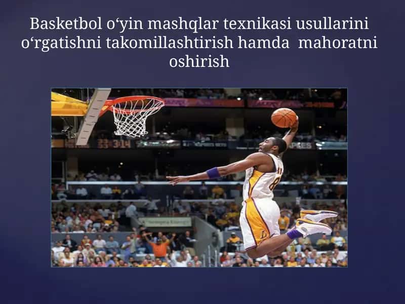 Basketbol o‘yin mashqlar texnikasiusullarini o‘rgatish