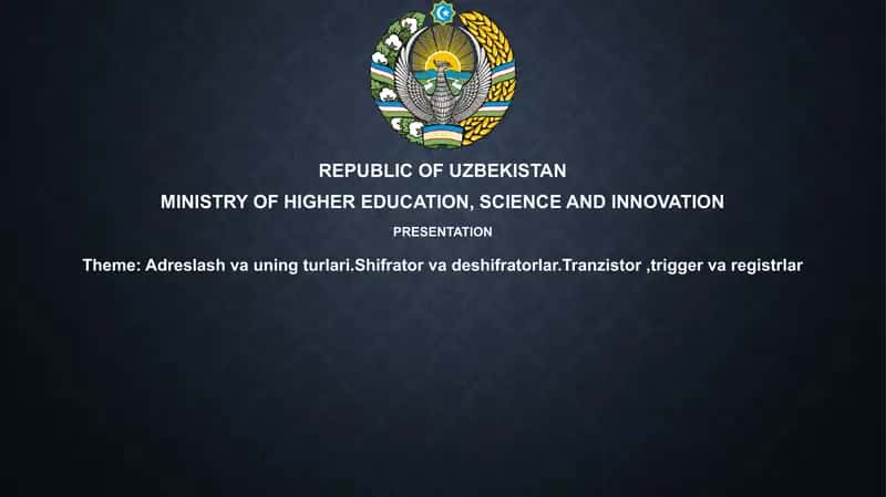 Adreslash va uniqturlari