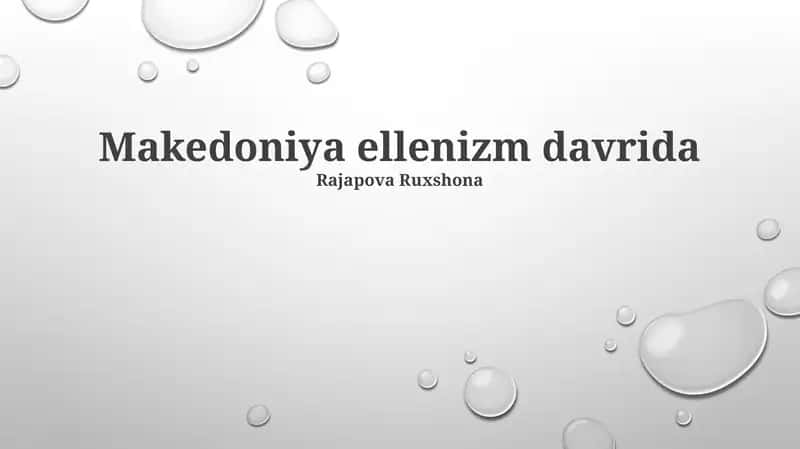 Makedoniya ellenizm davrida