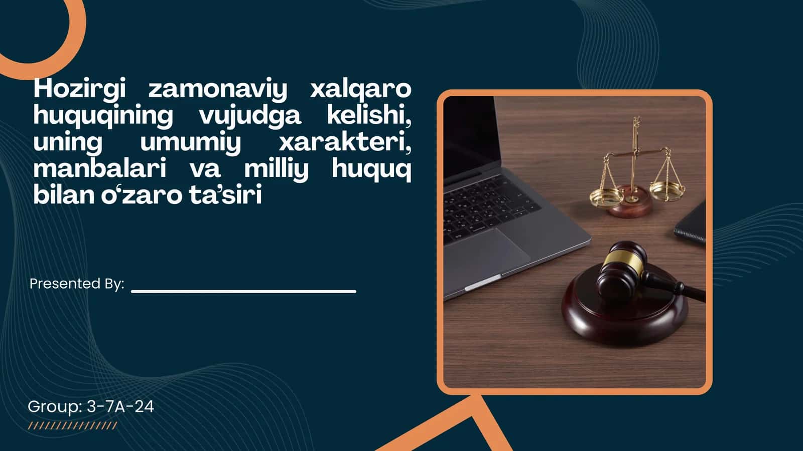Hozirgi zamon xalqaro huquqi