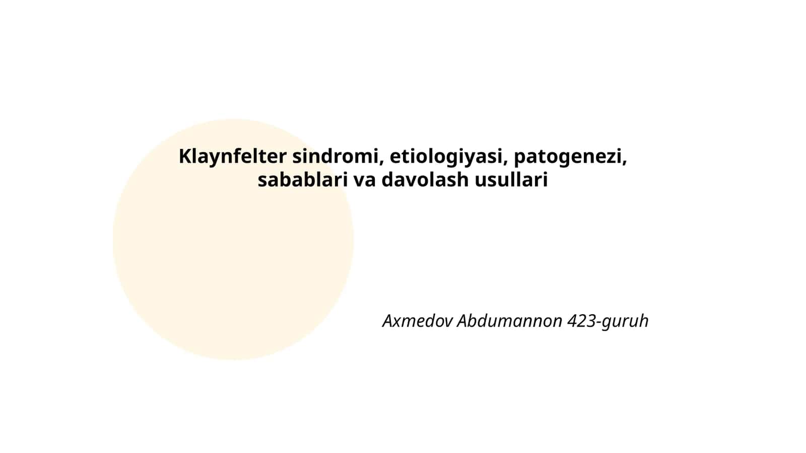 Klaynfelter sindromi