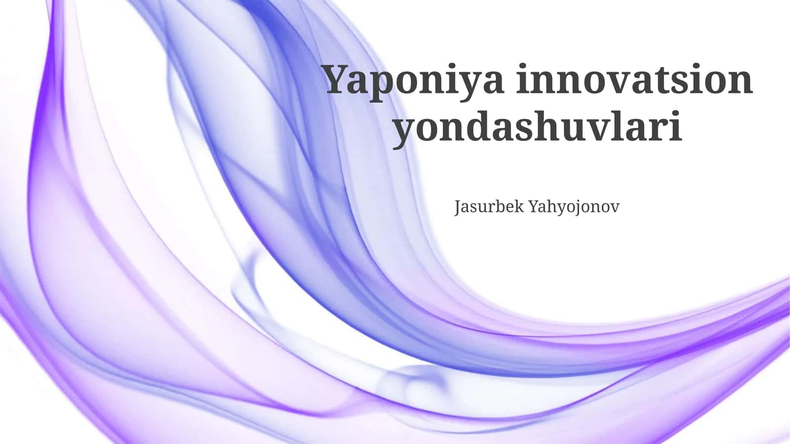 Yaponiya innovatsion yondashuvlari