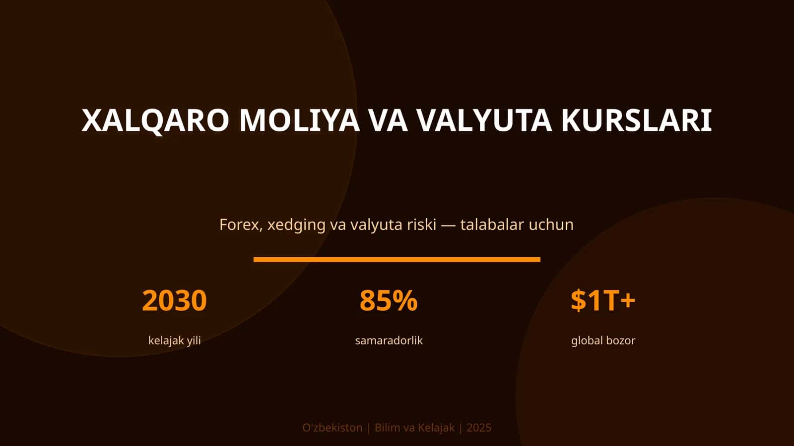 Xalqaro moliya va valyuta kurslari