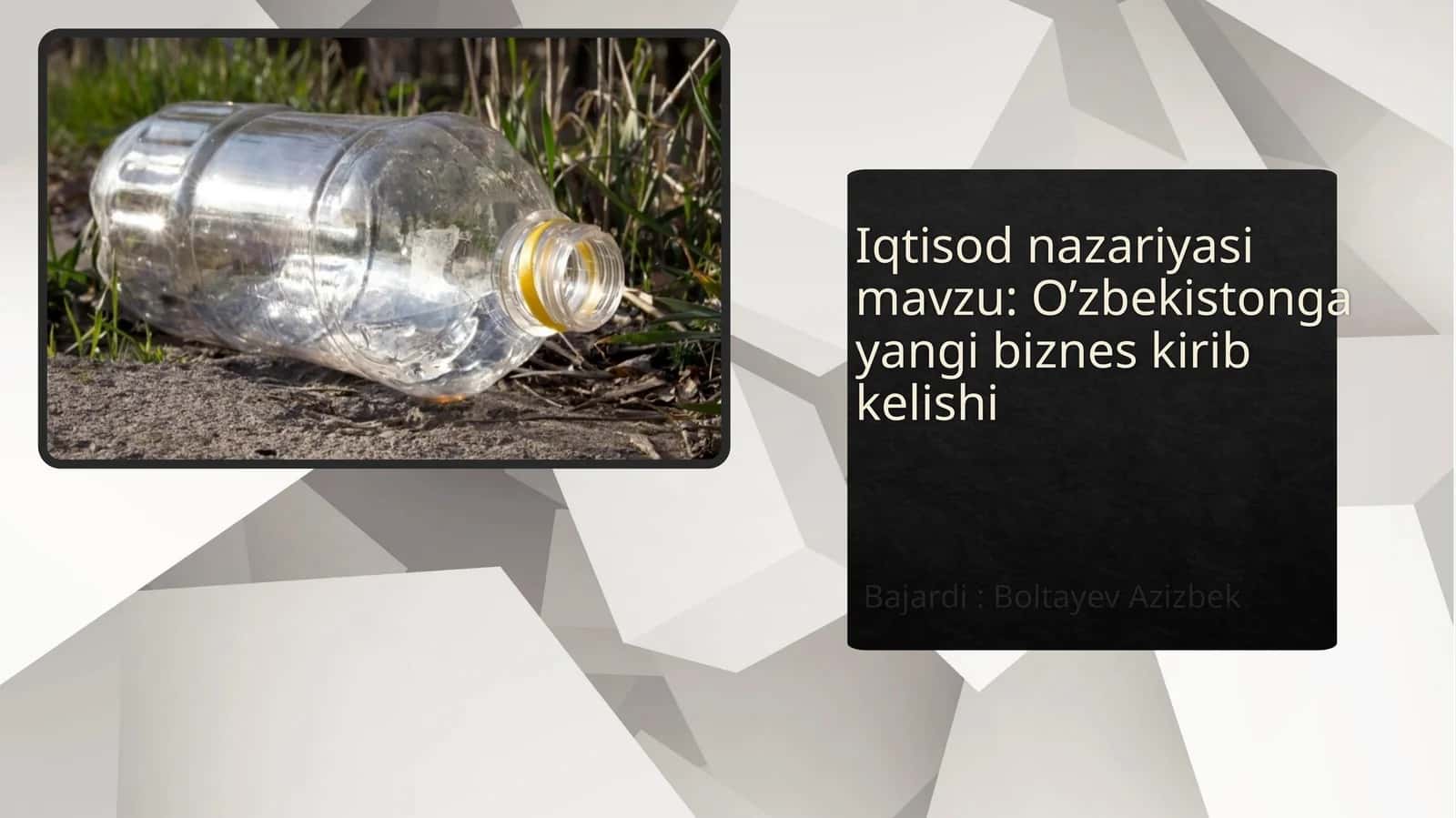 O’zbekistonga yangi biznes kirib kelishi