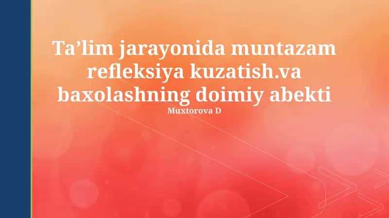O'z-o'zini aks ettirish