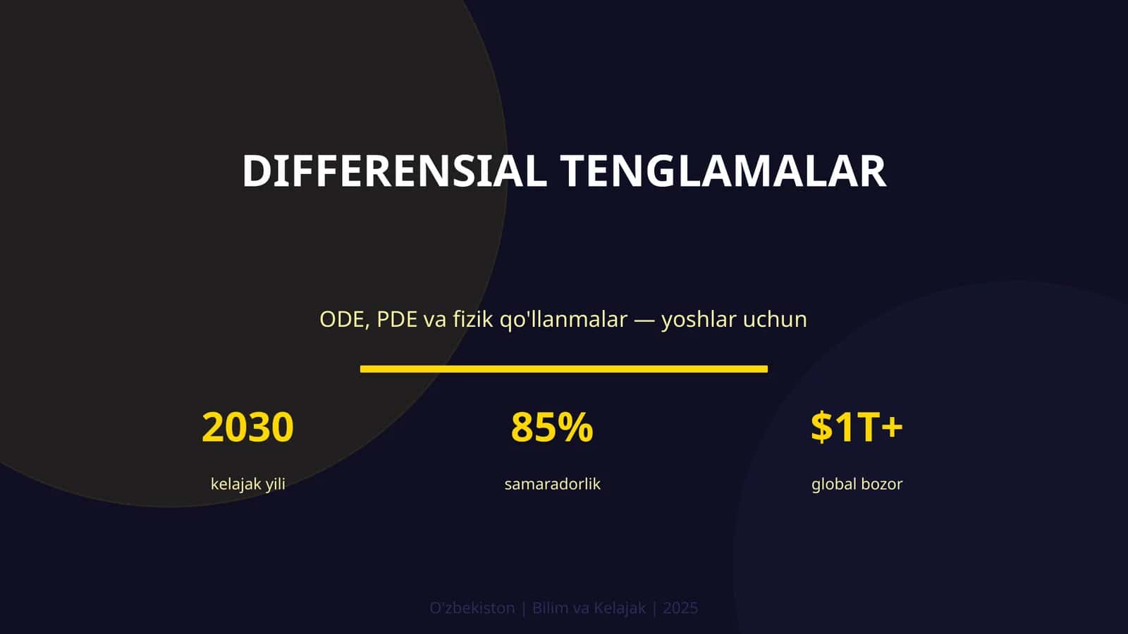DIFFERENSIAL TENGLAMALAR