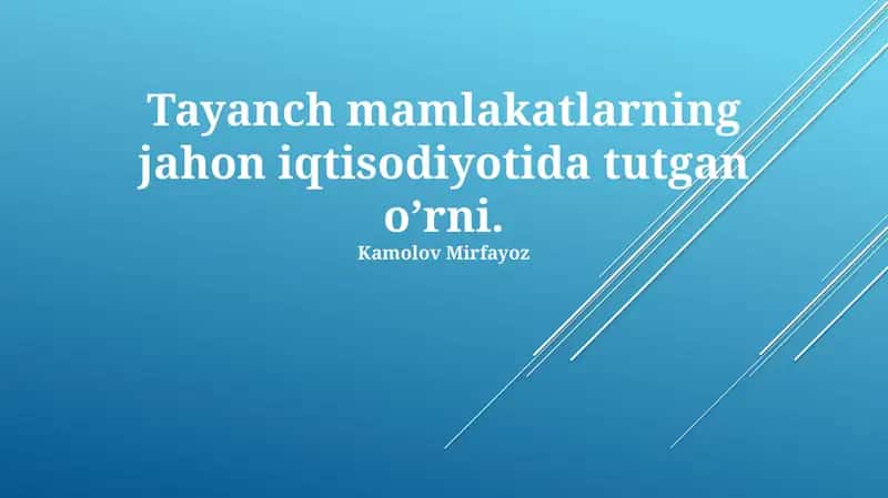 Pivot Davlatlarning Geosiyosiy Ta'siri
