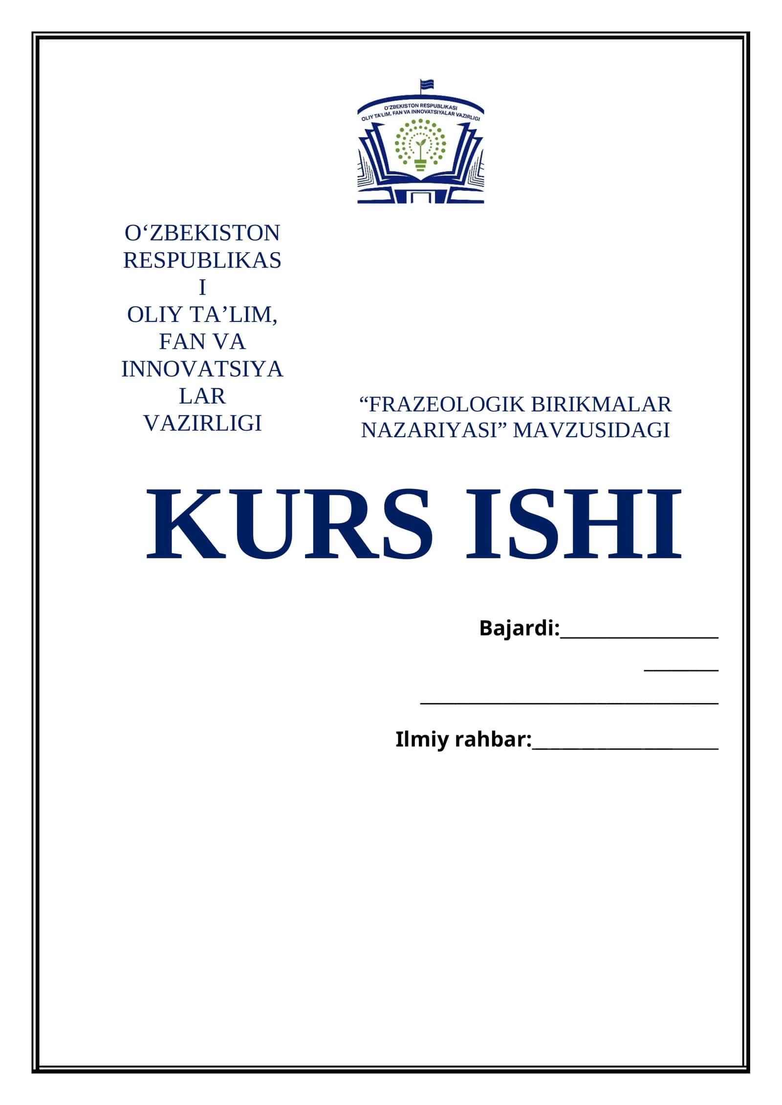 FRAZEOLOGIK BIRIKMALAR NAZARIYASI